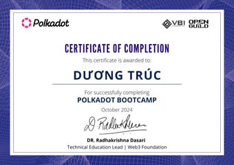 OpenGuild Vietnam Bootcamp Certificate #204