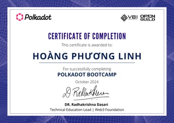 OpenGuild Vietnam Bootcamp Certificate #211