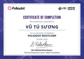 OpenGuild Vietnam Bootcamp Certificate #128