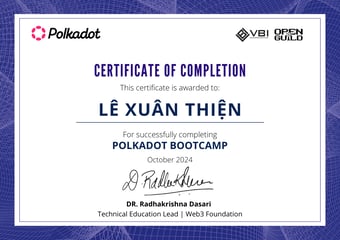 OpenGuild Vietnam Bootcamp Certificate #131