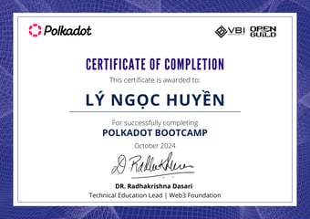 OpenGuild Vietnam Bootcamp Certificate #141