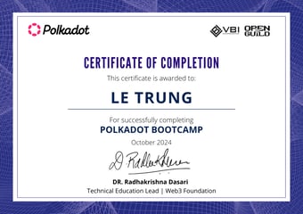 OpenGuild Vietnam Bootcamp Certificate #193