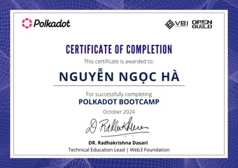 OpenGuild Vietnam Bootcamp Certificate #195