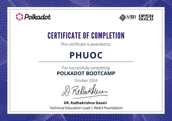 OpenGuild Vietnam Bootcamp Certificate #197