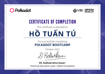 OpenGuild Vietnam Bootcamp Certificate #3