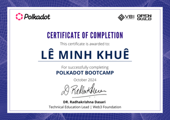 OpenGuild Vietnam Bootcamp Certificate #4
