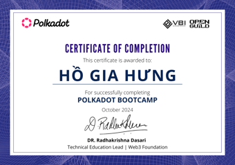 OpenGuild Vietnam Bootcamp Certificate #8