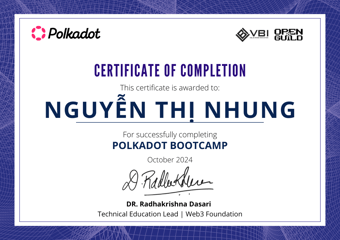 OpenGuild Vietnam Bootcamp Certificate #46