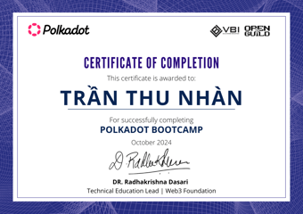 OpenGuild Vietnam Bootcamp Certificate #23