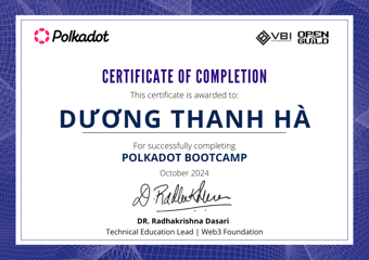 OpenGuild Vietnam Bootcamp Certificate #35