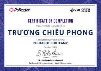 OpenGuild Vietnam Bootcamp Certificate #28