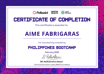 OpenGuild Philippines Bootcamp Certificate #21