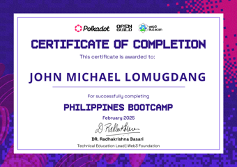 OpenGuild Philippines Bootcamp Certificate #32