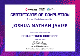 OpenGuild Philippines Bootcamp Certificate #34