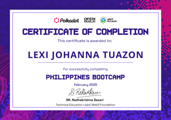 OpenGuild Philippines Bootcamp Certificate #39