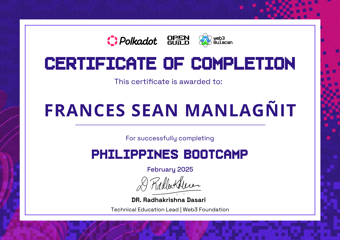 OpenGuild Philippines Bootcamp Certificate #40