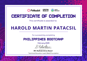 OpenGuild Philippines Bootcamp Certificate #26