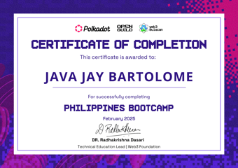 OpenGuild Philippines Bootcamp Certificate #29