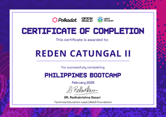 OpenGuild Philippines Bootcamp Certificate #54