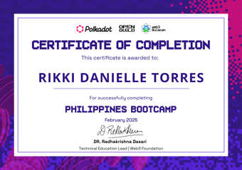 OpenGuild Philippines Bootcamp Certificate #55