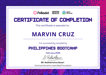 OpenGuild Philippines Bootcamp Certificate #43