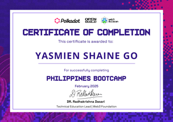 OpenGuild Philippines Bootcamp Certificate #63