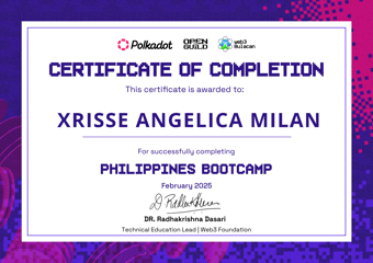 OpenGuild Philippines Bootcamp Certificate #47