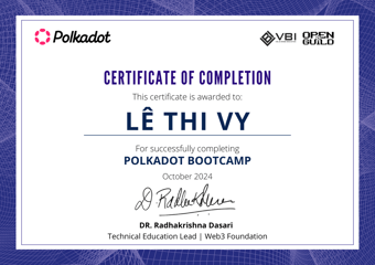 OpenGuild Vietnam Bootcamp Certificate #15