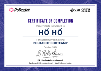OpenGuild Vietnam Bootcamp Certificate #19