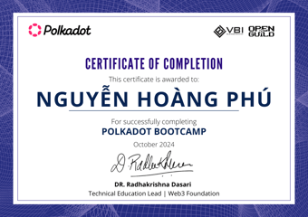 OpenGuild Vietnam Bootcamp Certificate #89