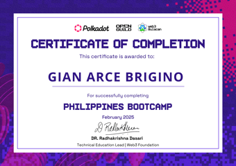 OpenGuild Philippines Bootcamp Certificate #11