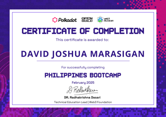 OpenGuild Philippines Bootcamp Certificate #14