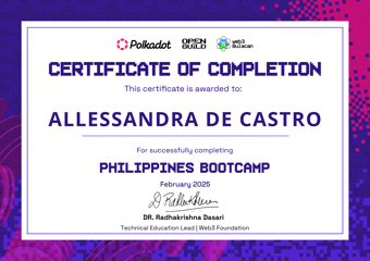 OpenGuild Philippines Bootcamp Certificate #15