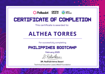 OpenGuild Philippines Bootcamp Certificate #3