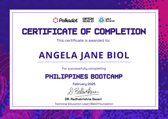 OpenGuild Philippines Bootcamp Certificate #5
