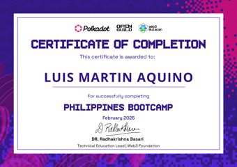 OpenGuild Philippines Bootcamp Certificate #6