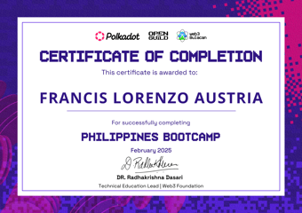 OpenGuild Philippines Bootcamp Certificate #8
